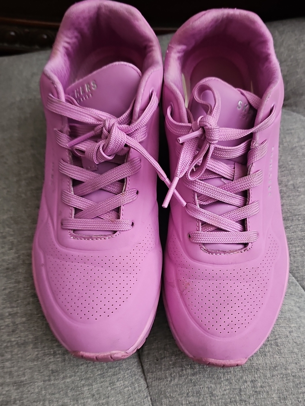 Women's  Sketchers Lace-Up Sneakers in Pink